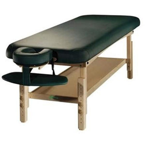 Height adjustable wooden stationary spa massage bed