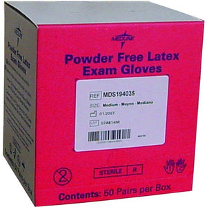 Medline Sterile Latex Exam Gloves