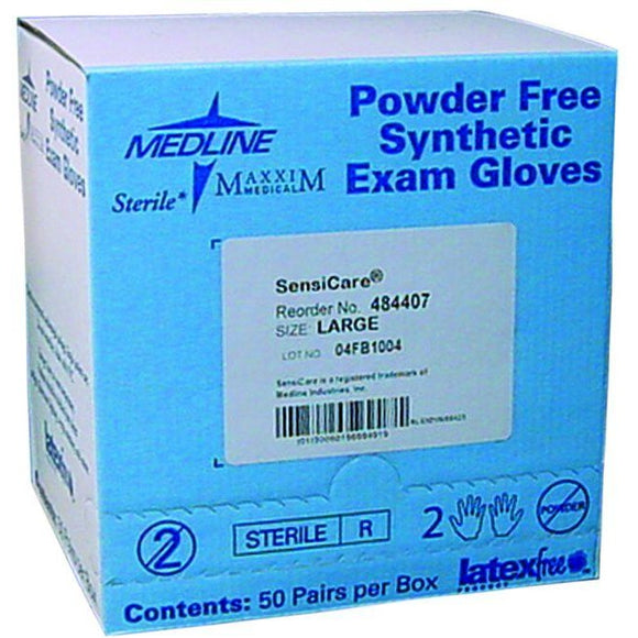 Medline Sterile Synthetic Exam Gloves Powder Free