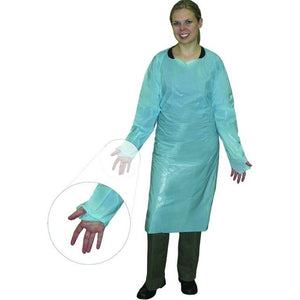 Plastic Gowns with thumb loop