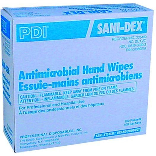 Sani-Dex Antimicrobial Hand Wipe (Individually packed)